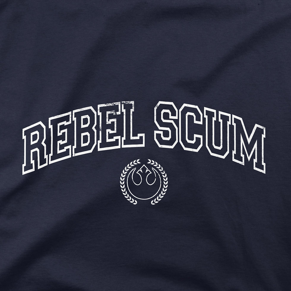 Star Wars Rebel Scum university college adult unisex t-shirt