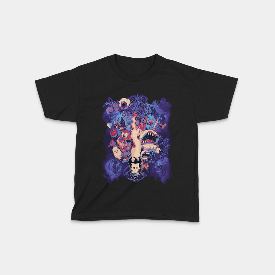 don't starve kids shirt various colors