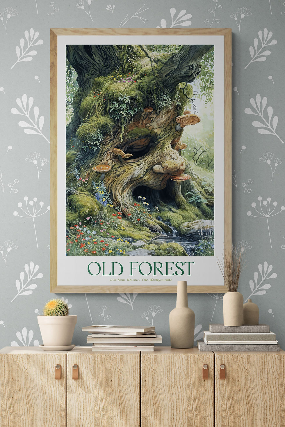 Old Man Willow of the Old Forest travel posters of middle-earth Lord of the Rings art