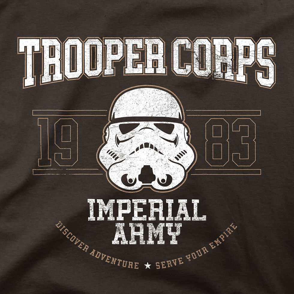 Star Wars Stormtrooper Corps adult tshirt variours colours