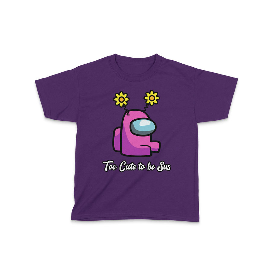 Too Cute to be Sus cute impostor among us kids t-shirt