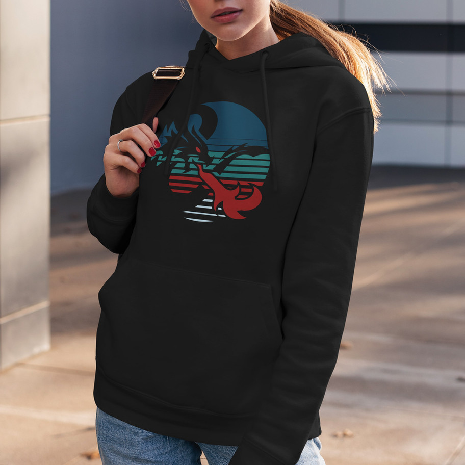 Dungeons & Dragons logo adult unisex hoodie