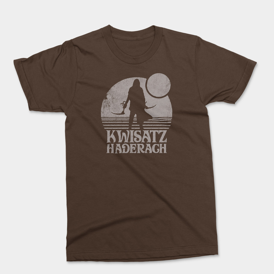 intage T-shirt with sunset, silhouette, and Kwisatz Haderach text