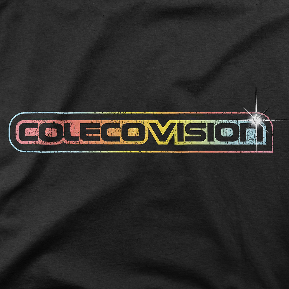 ColecoVision retro video game system shirt design detail view
