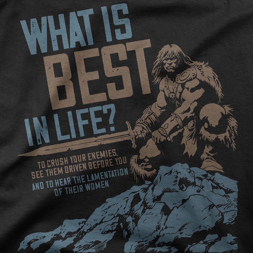 Conan the Barbarian What is Best in Life T-Shirt
