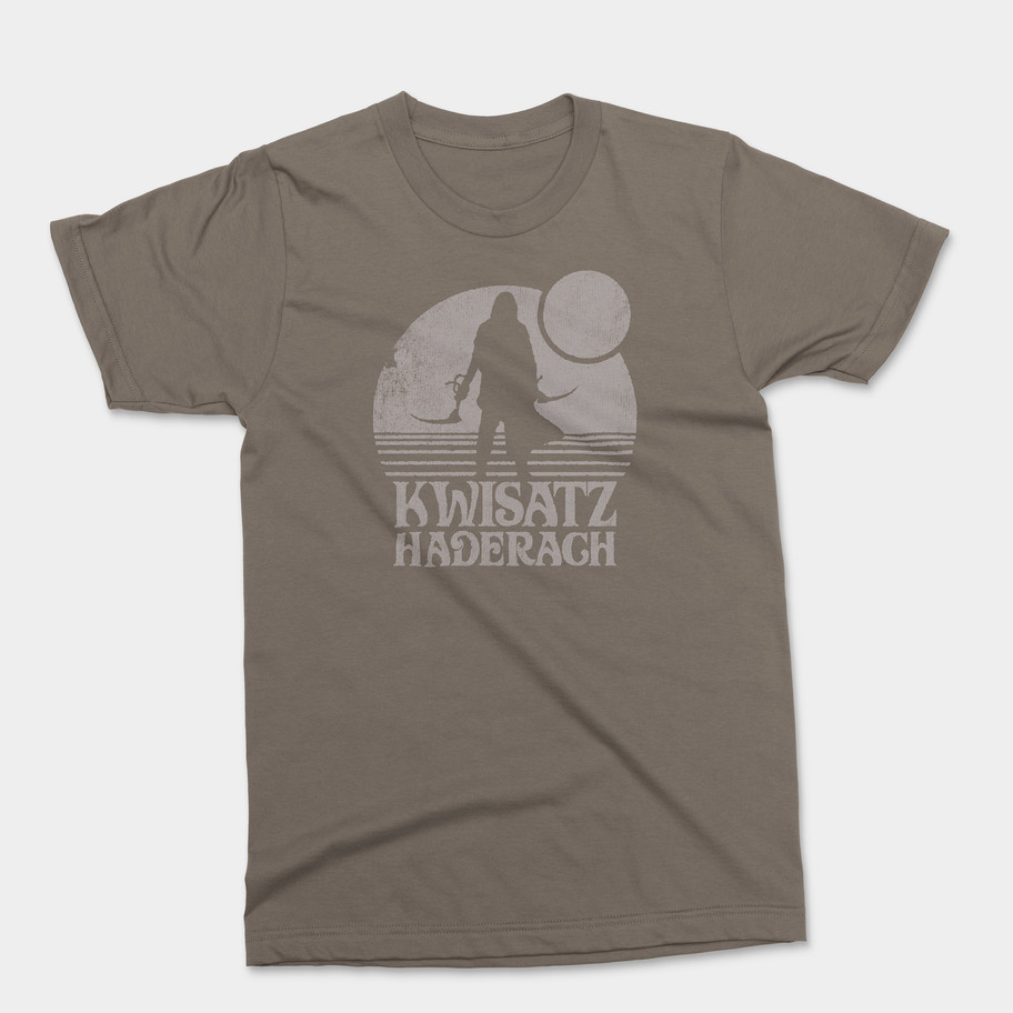 intage T-shirt with sunset, silhouette, and Kwisatz Haderach text