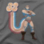 He-Man Retro Eighties shirt design detail