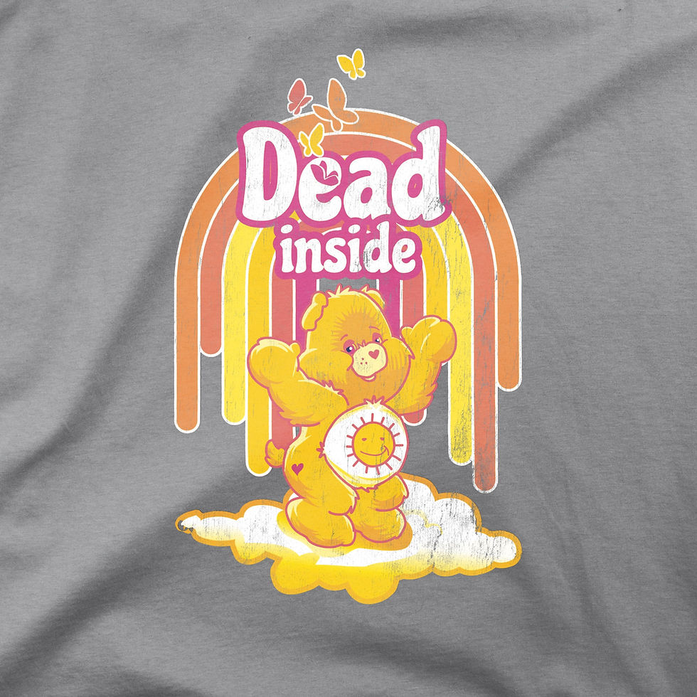 Care bears funshine dead inside adult hoodie