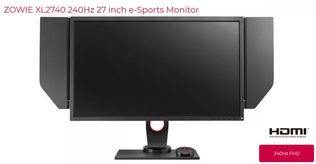 ZOWIE releases the XL2740 e-Sports monitor