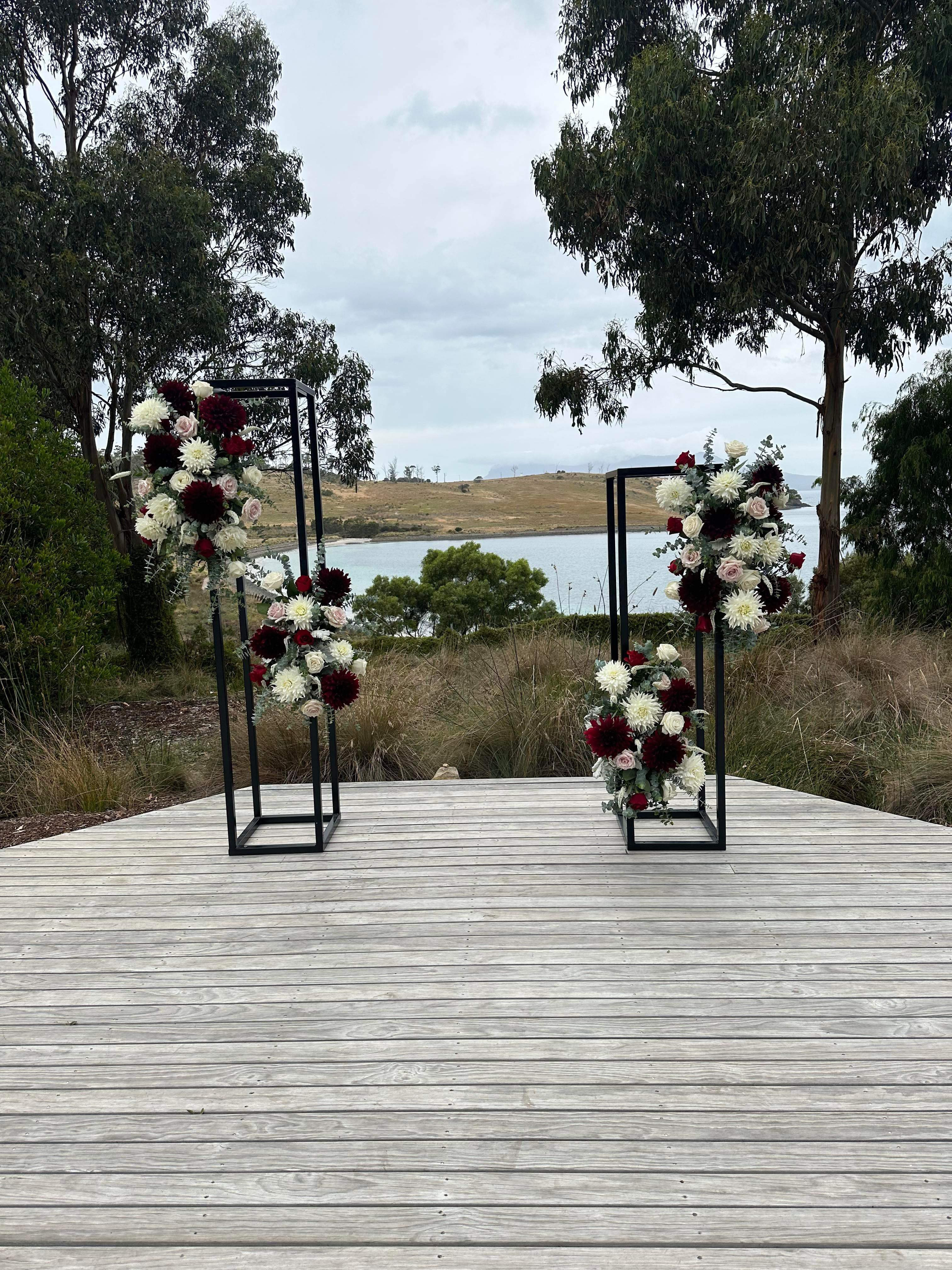 Black Flower/Balloon Stands