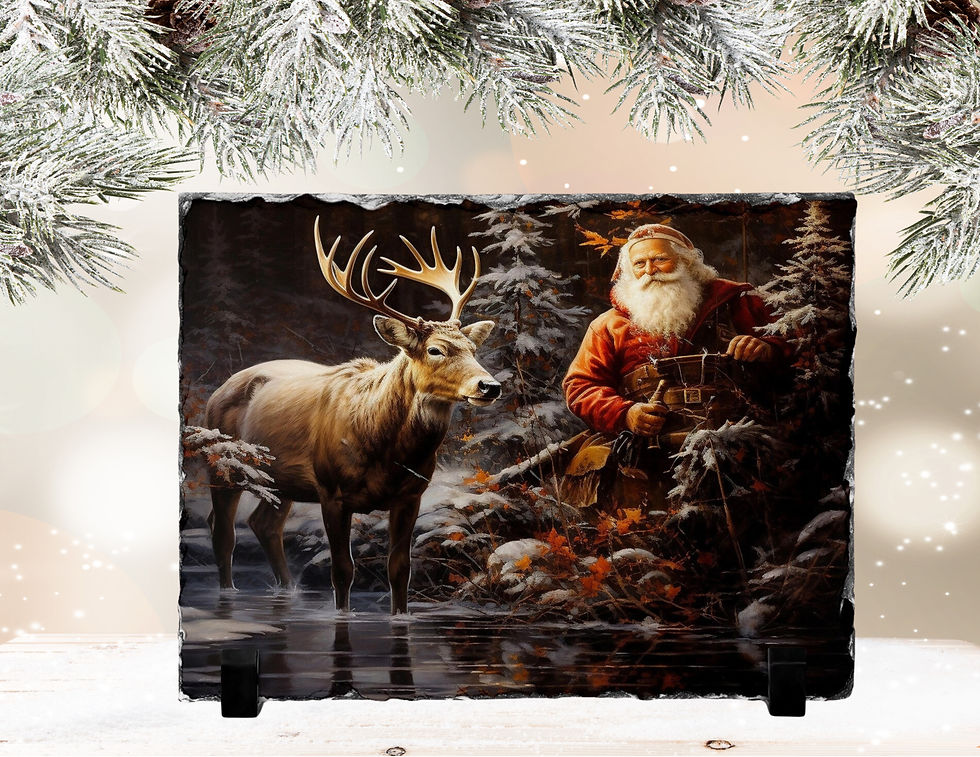 Santa And His Reindeer