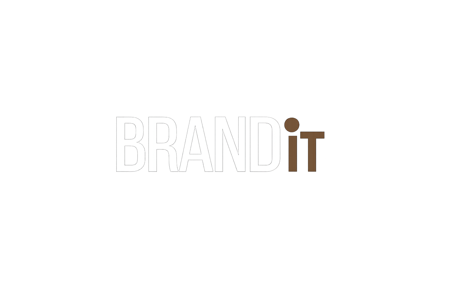 BRAND IT Logo White