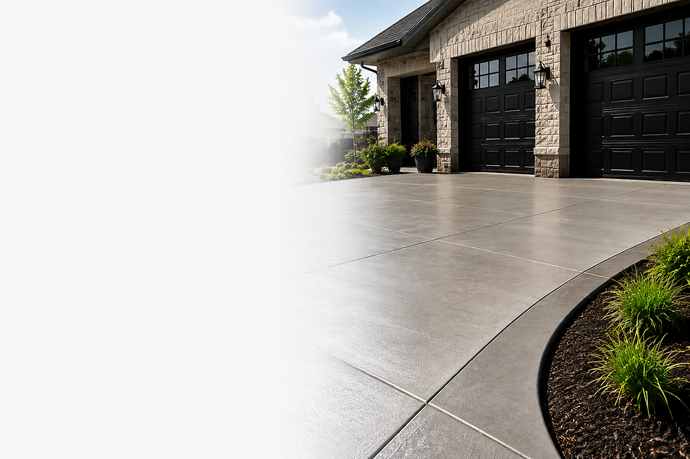 concrete driveway