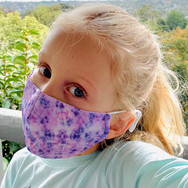 Colour Burst Tie Dye Pink Face Mask