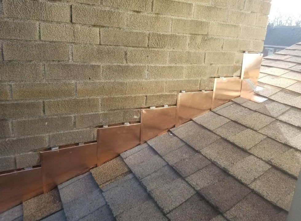 copper step flashing