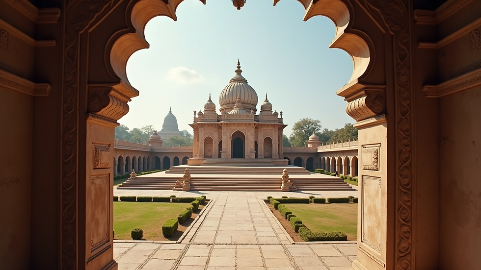 Eye-level view of Jain Temple in Sirhind