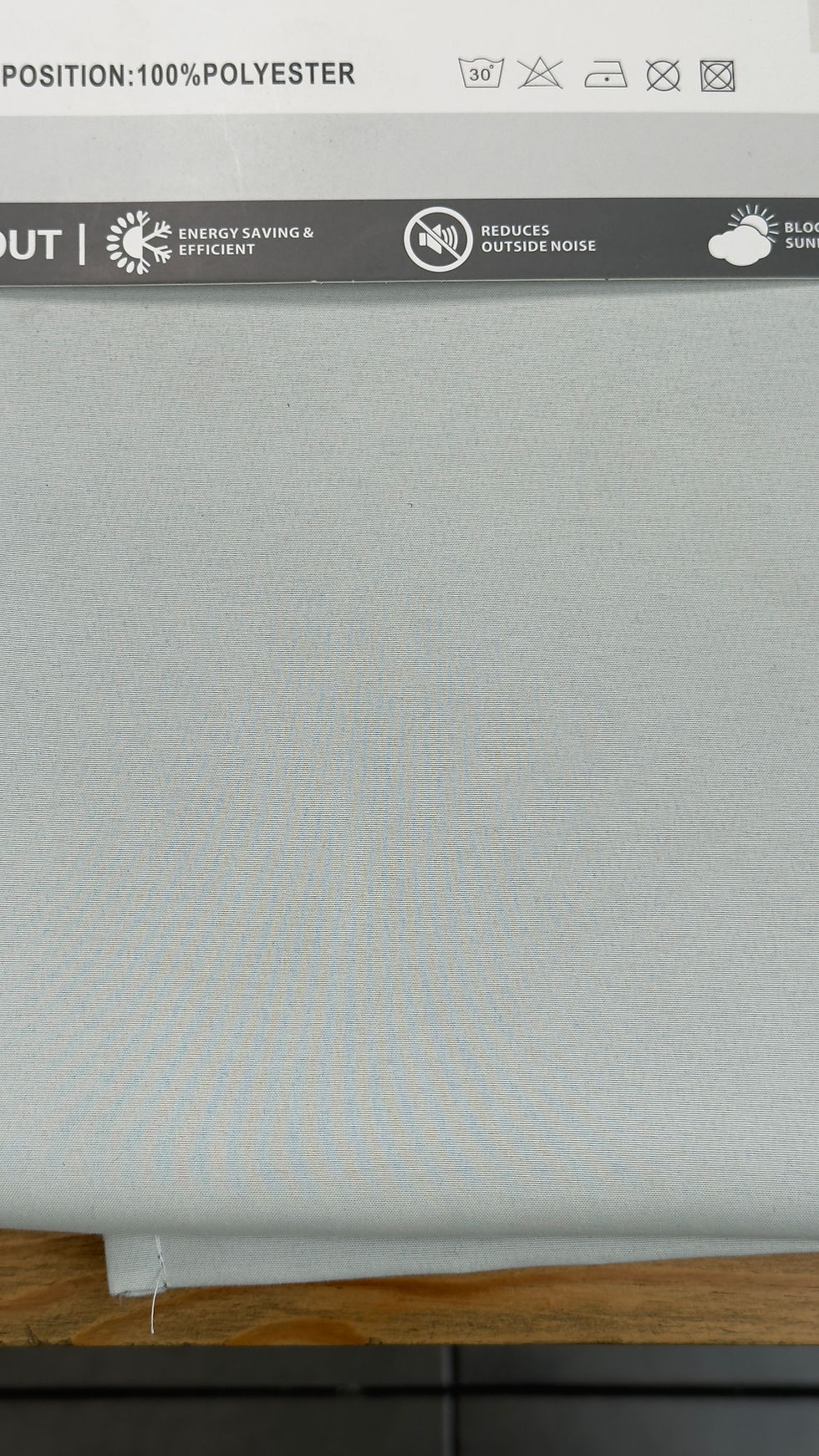 Miniatura: CORTINA BLACKOUT 90% BEIGE-GRIS 140x240CM