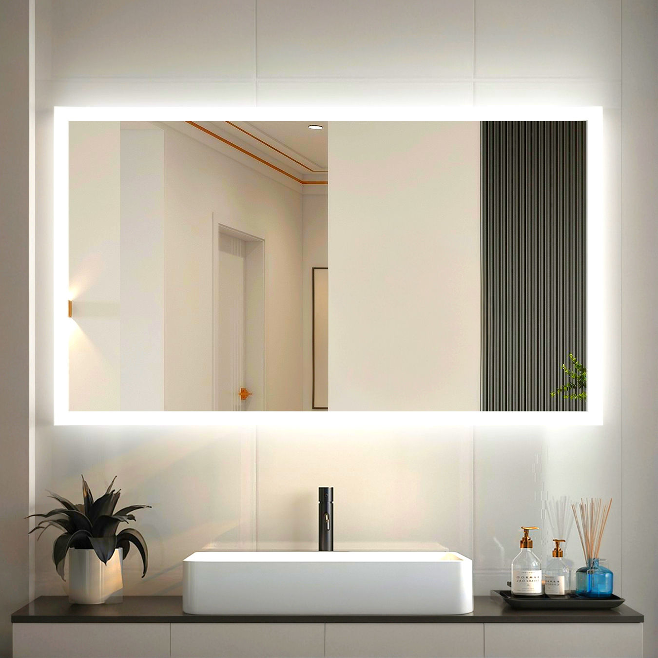 ESPEJO CON LUZ LED PARA LAVAMANOS