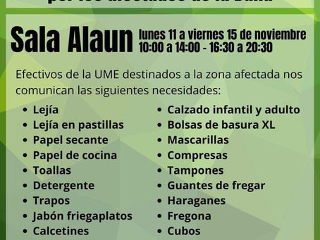 ALAGÓN UNIDOS POR LOS AFECTADOS DE LA DANA