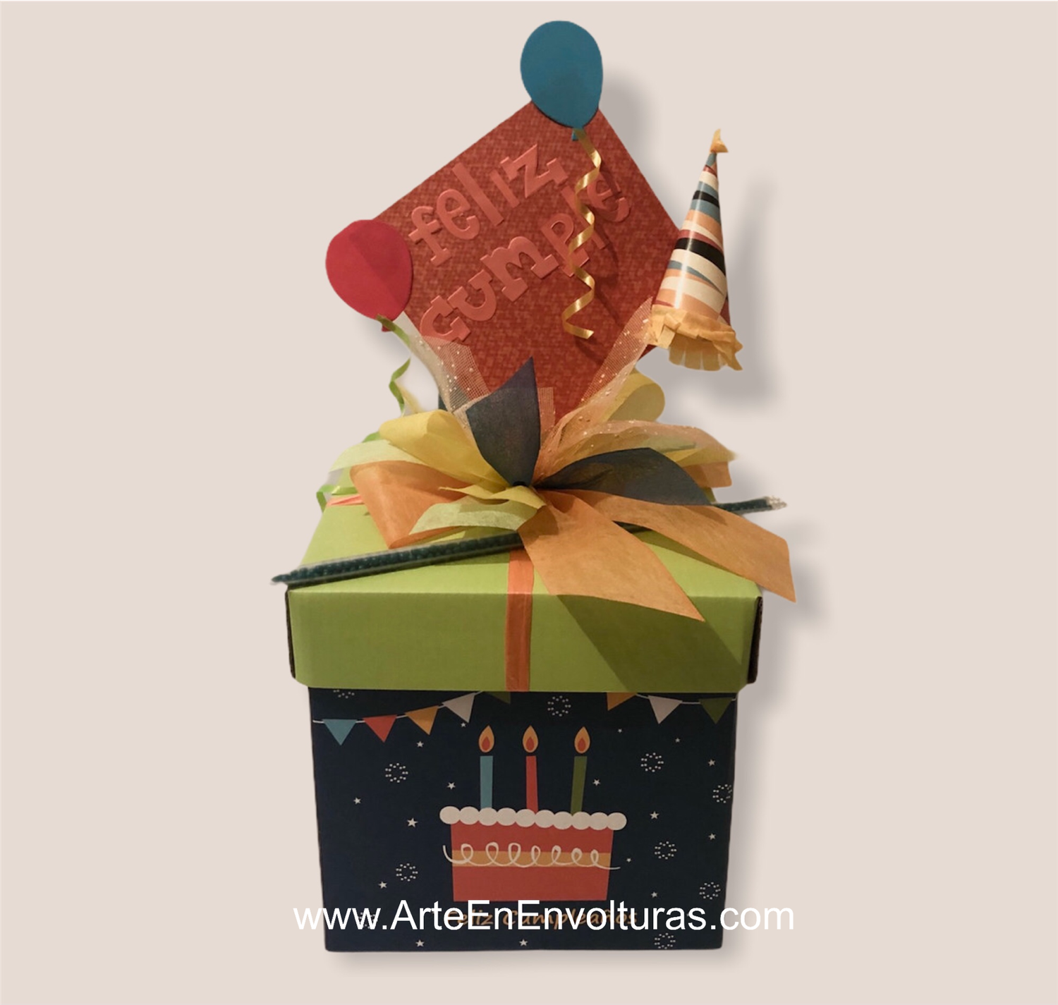 Envoltura para regalos cubo 20x20x20