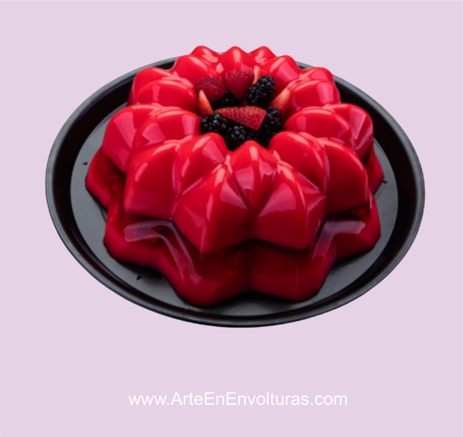 Gelatina de frutos rojos