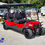 Thumbnail: 2026 Honor G1 4+2 Luxe Special Edition Red - Street Legal Electric Golf Cart