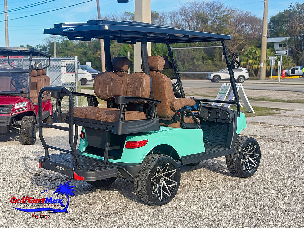 Thumbnail: 2026 Sierra AX2 Sea-foam Green - Street Legal Electric Golf Cart