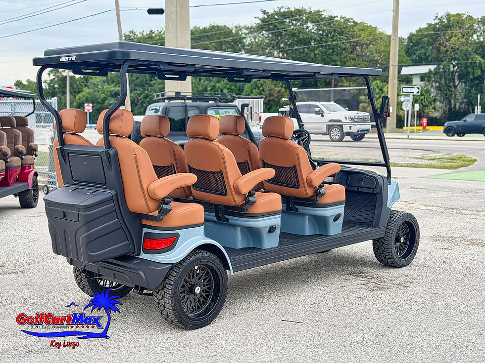 Thumbnail: 2026 Sierra AX6 Carrier Gray - Street Legal Electric Golf Cart