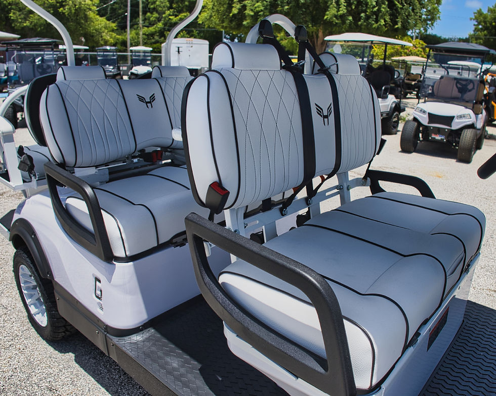 Thumbnail: 2026 Honor G1 4+2 Luxe White - Street Legal Electric Golf Cart