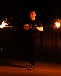 Fire training at South Coast Circus