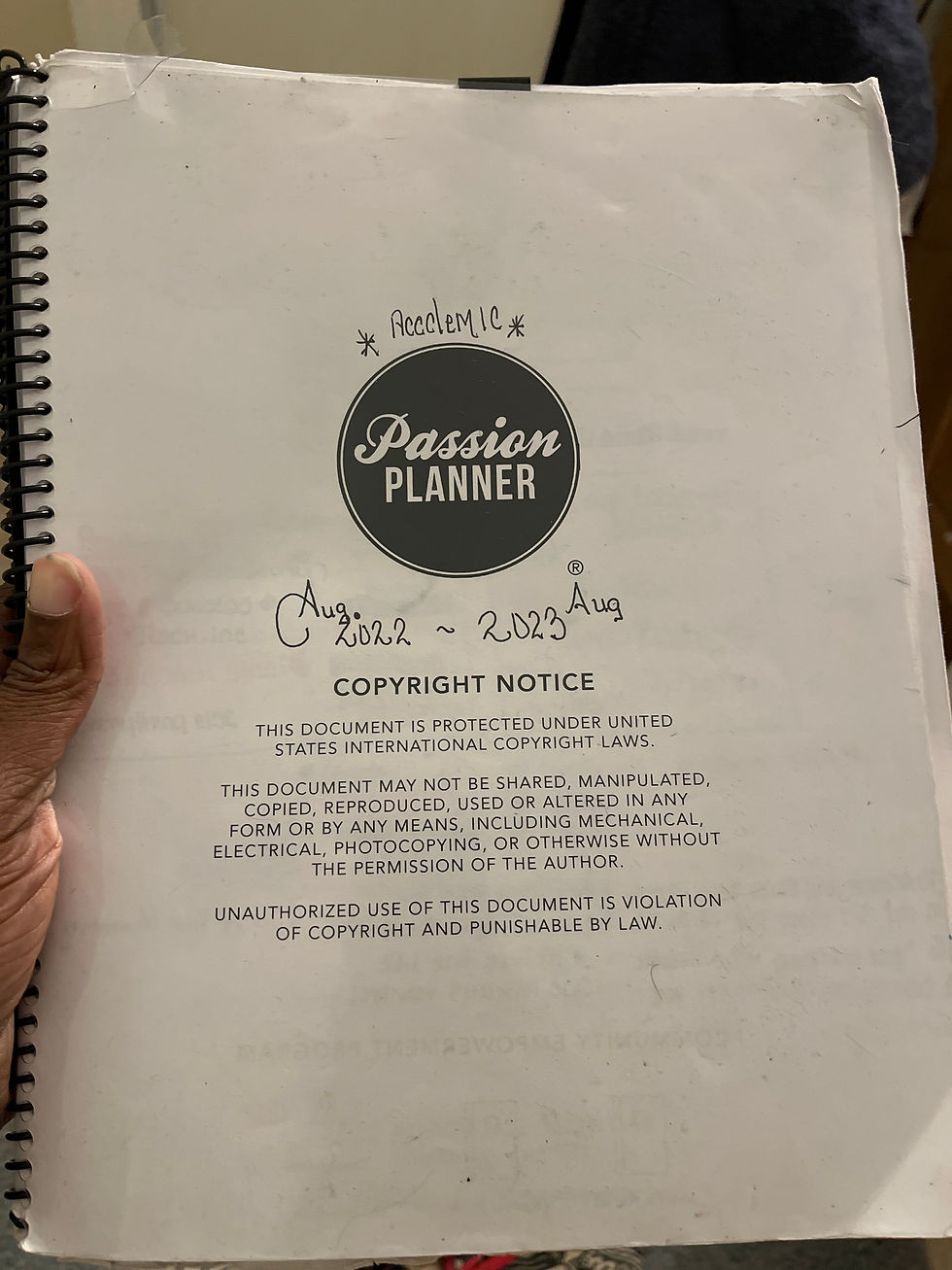 Passion Planner Reflections