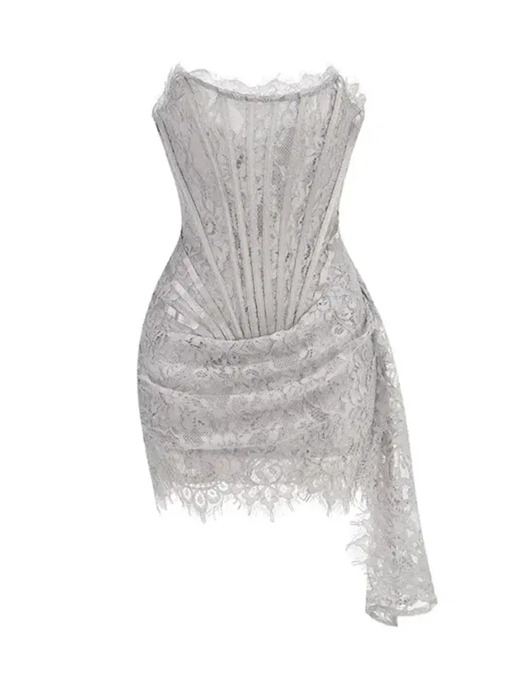 Thumbnail: AFTER HOURS LACE CORSET DRESS