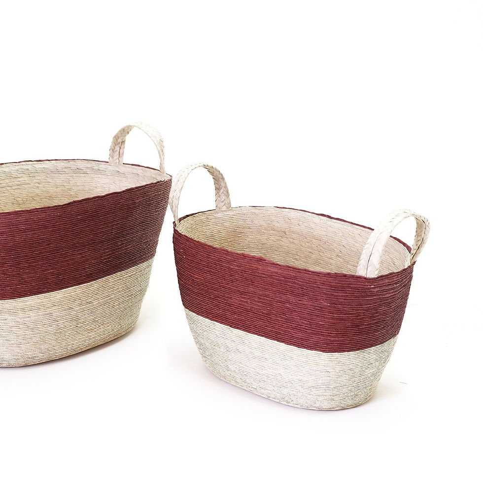 Miniatura: Cesta Oval Con Asas
