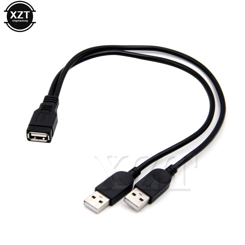 USB 2.0 Double Splitter Extension Cable USB 2.0 A to 2 Dual USB Adapter Female t