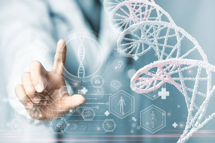 Future medicine, Doctor work digital healthcare AI innovation, Smart hospital technology,