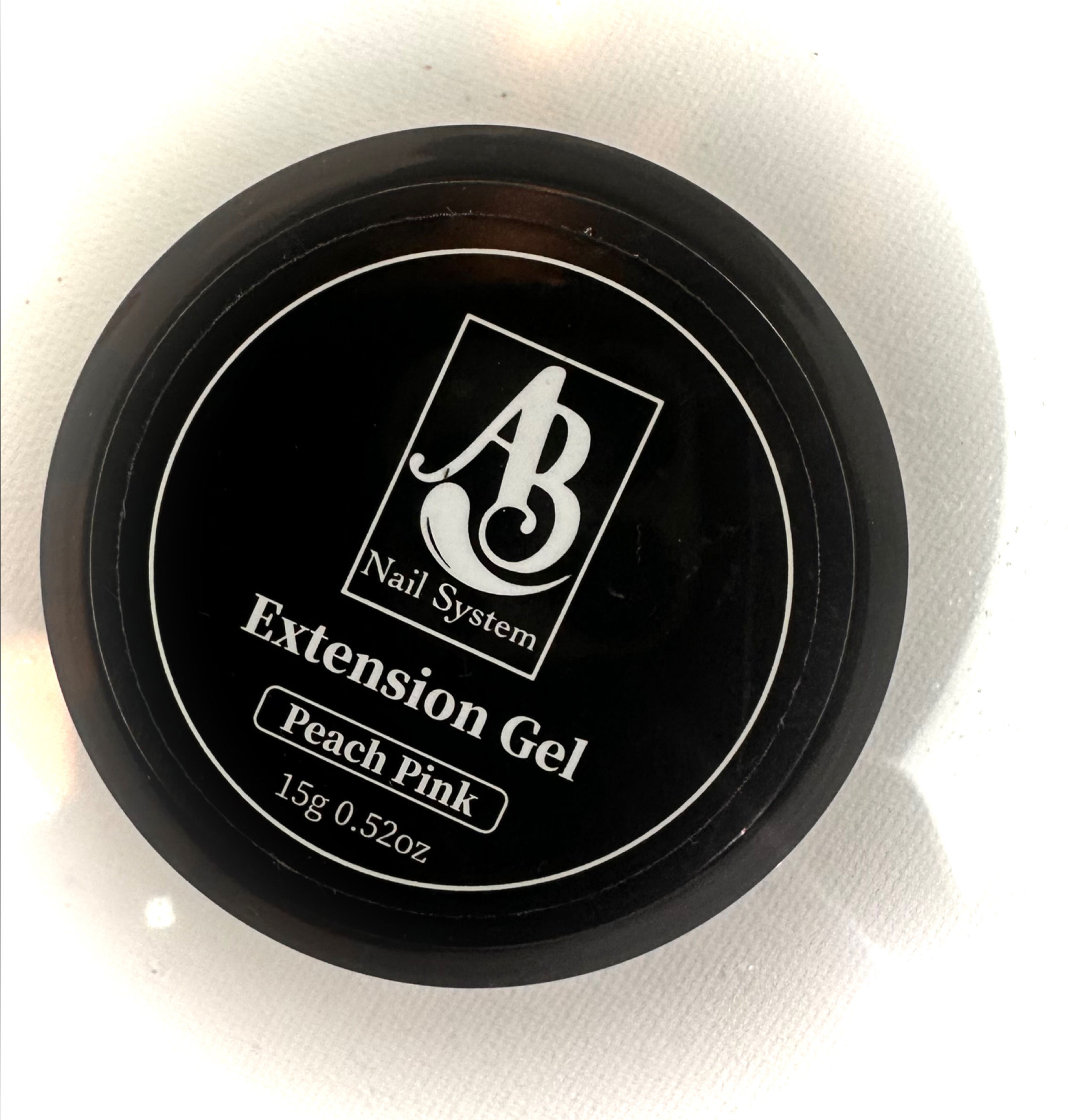 AB   Hard Acrílic Extension Gel color Peach Pink-  soak off UV/led 15g 0.52.oz