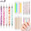 Thumbnail: 5Pcs/Set Dual End Nail Art Dotting Pen Acrylic Drawing Liner Flower Brush Rhines