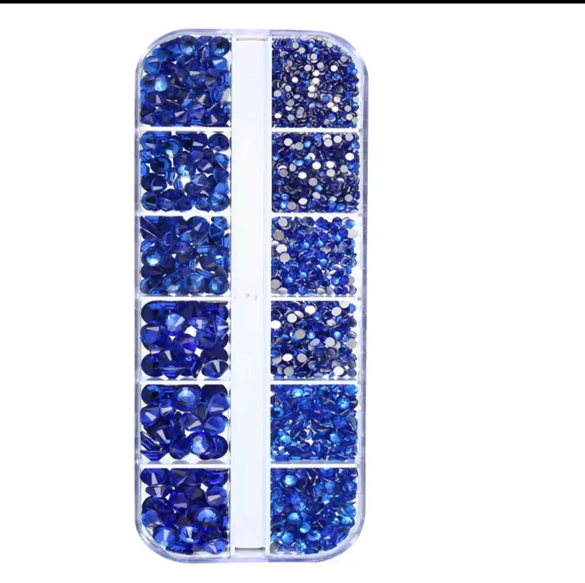 Nail Art Rhinestones Kit 2400pcs Nail Gems Ab Flatback Rhinestones Gems Stones w