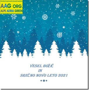 Merry christmas card with winter tree shiny glitters background