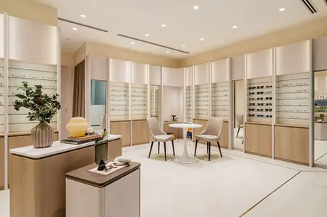 Retail interior photography of Kacee EyeCare optical shop in Singapore.