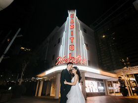 singapore pre-wedding engagement wedding day couple photoshoot photographer at capitol theatre city town cbd