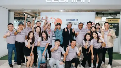 Golf product showcase and guests at XX1014 product launch event at The Cathay Singapore.