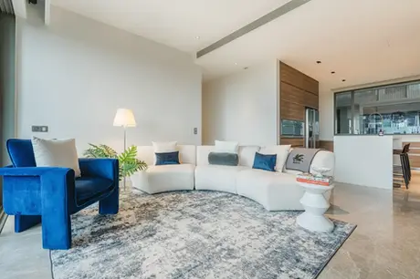 Residential interior photography of a contemporary apartment at Leedon Heights, Singapore.