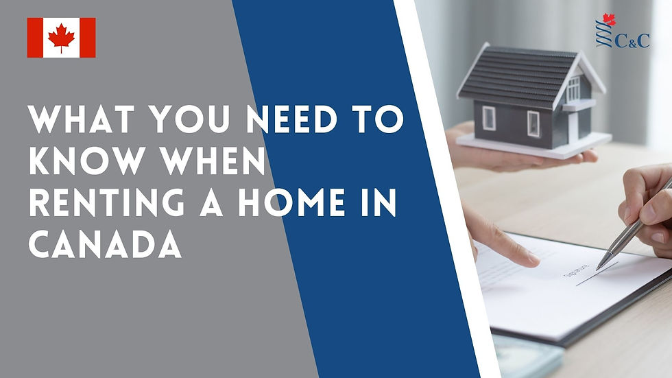 What You Need to Know When Renting a Home in Canada