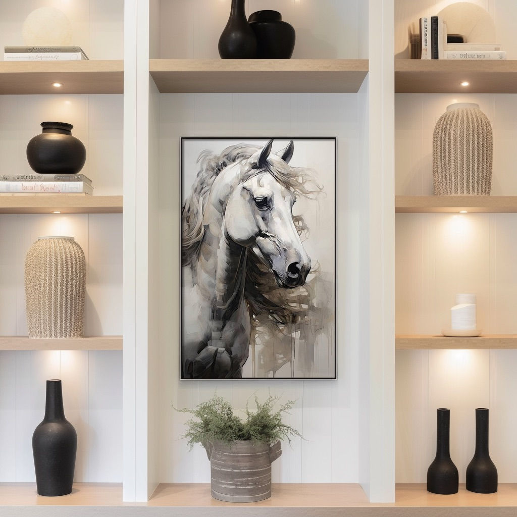 Ivory Grace - Framed Canvas Print