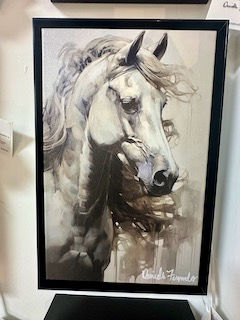 Thumbnail: Ivory Grace - Framed Canvas Print