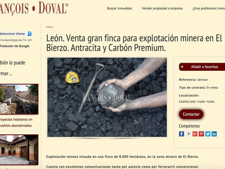 Lo inimaginable hace unos años: inmobiliaria vende concesiones de carbón