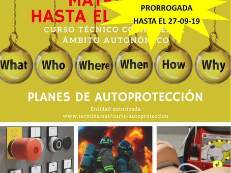 Curso técnico autoprotección: prorrogada fecha de matrícula