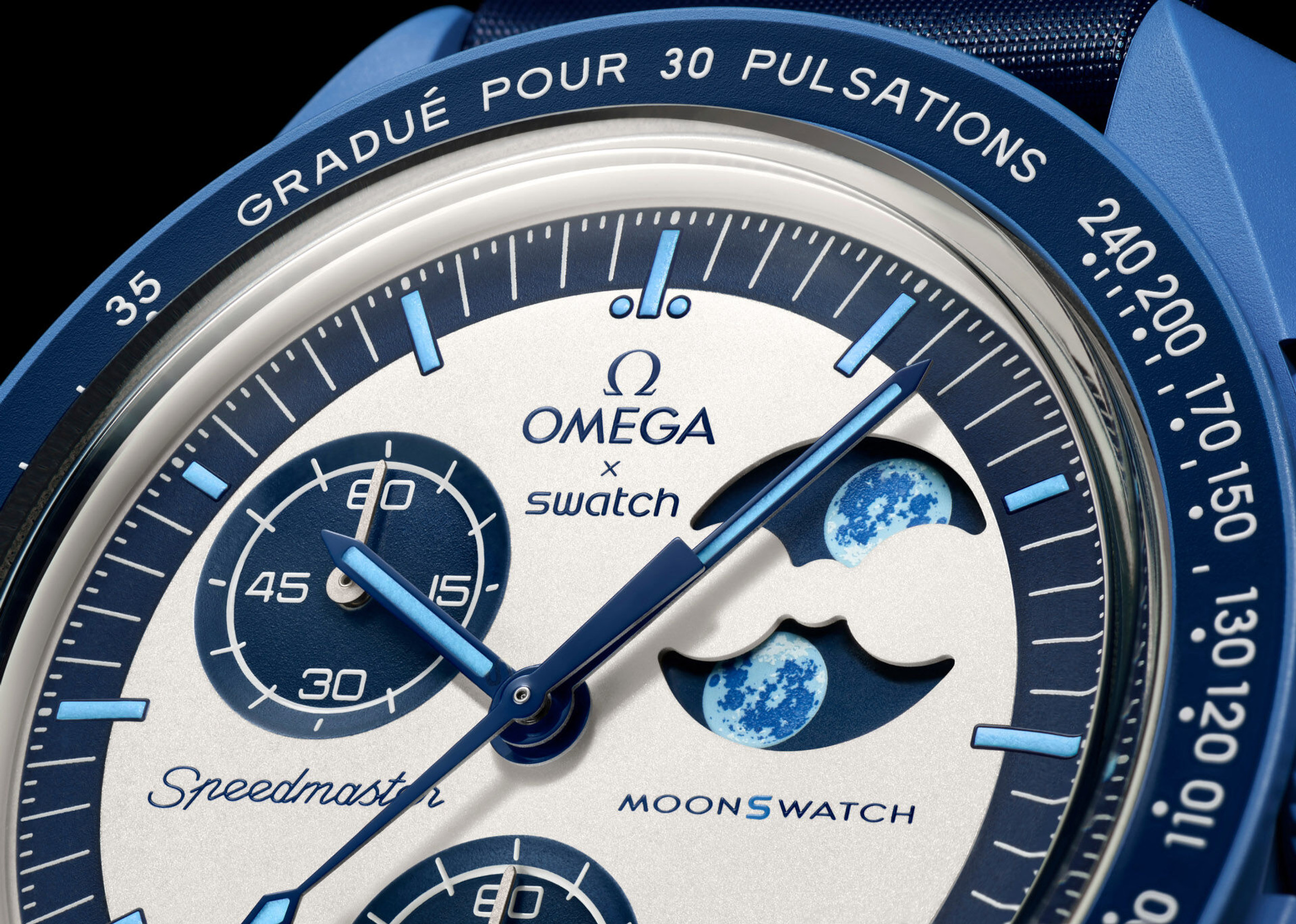 Omega x Swatch Super Blue Moonphase: Limited chronograph that is