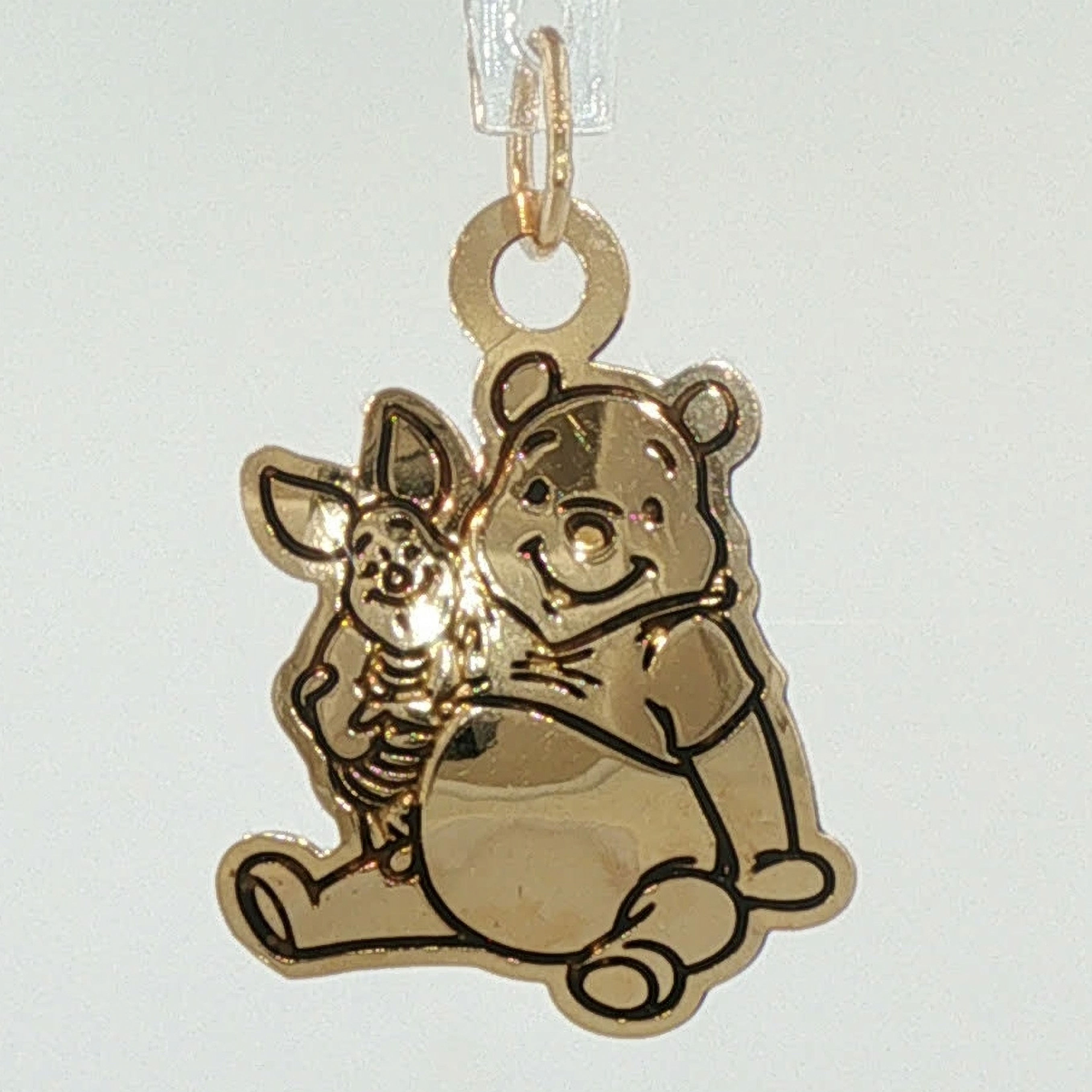 Yellow Gold Winnie the Pooh and Piglet Pendant